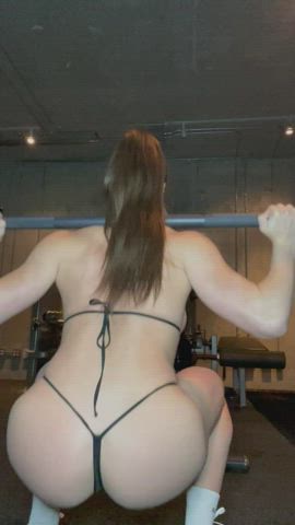 Bodybuilder Muscular Girl NSFW gif