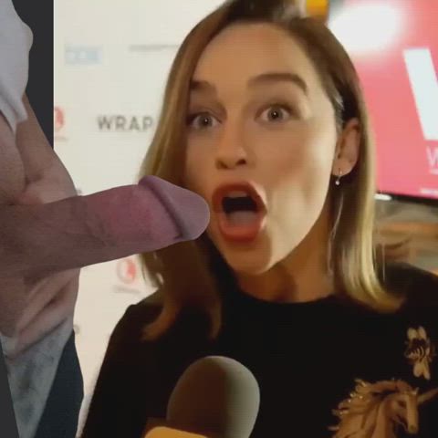 big dick celebrity cock emilia clarke rule-34 gif