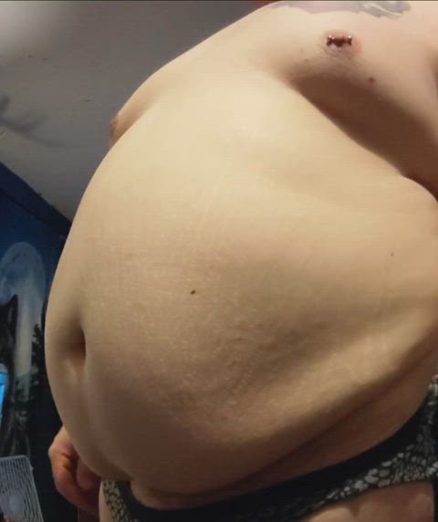 belly button feedee vore belly gif