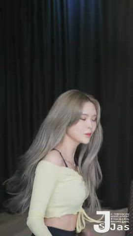 ass dancing korean tease tits gif