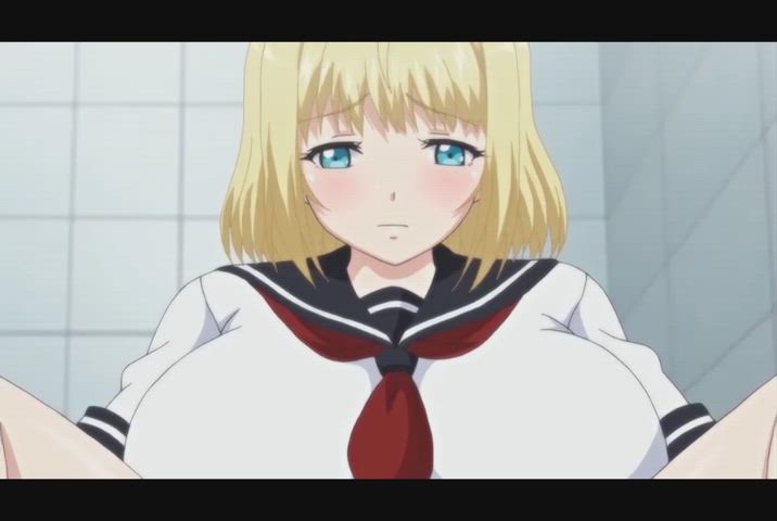 ahegao big tits blonde creampie hentai russian schoolgirl hanime western-hentai gif