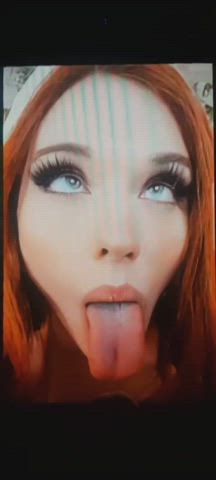 celebrity cum cum in mouth cumshot tribbing tribute gif