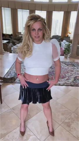 Britney Spears Natural Tits See Through Clothing gif