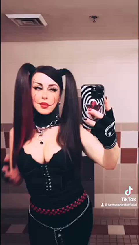 big tits tiktok goth alt alternative gif