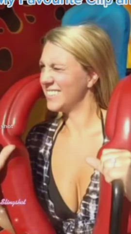 Blonde Boobs Cleavage gif