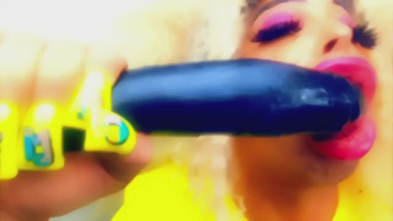 BBC Deepthroat Forced Gagging Nails Sissy Throat Trainer gif