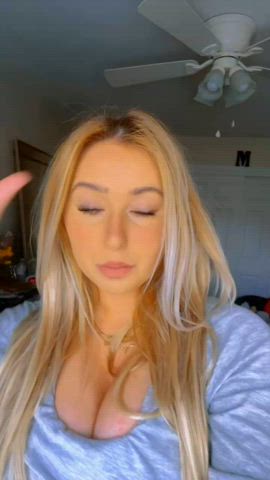 big tits blonde tiktok gif