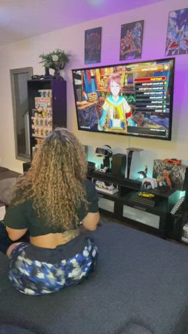 ass gamer girl thick twerking gif