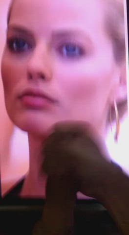 celebrity jerk off margot robbie tribute gif