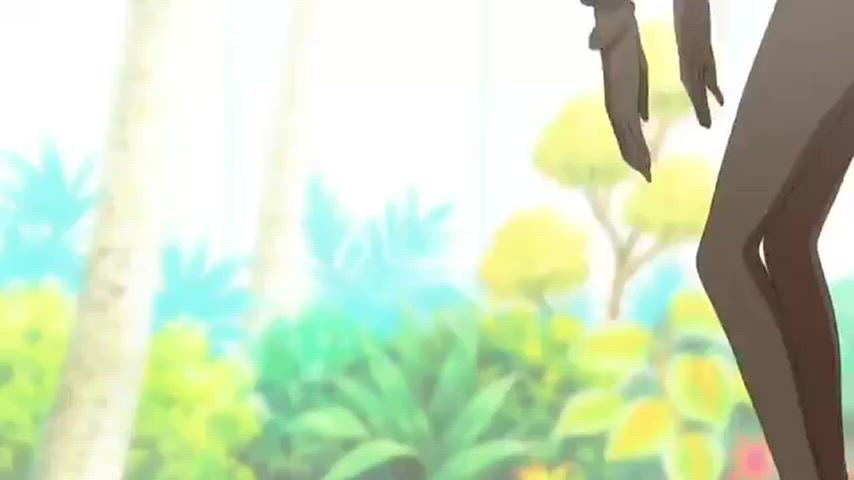 animation anime ass bikini boobs swimming pool gif