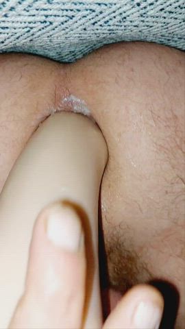 amateur anal anal play close up dildo fisting gape gaping gay gif