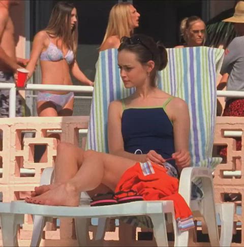 alexis bledel celebrity swimsuit gif