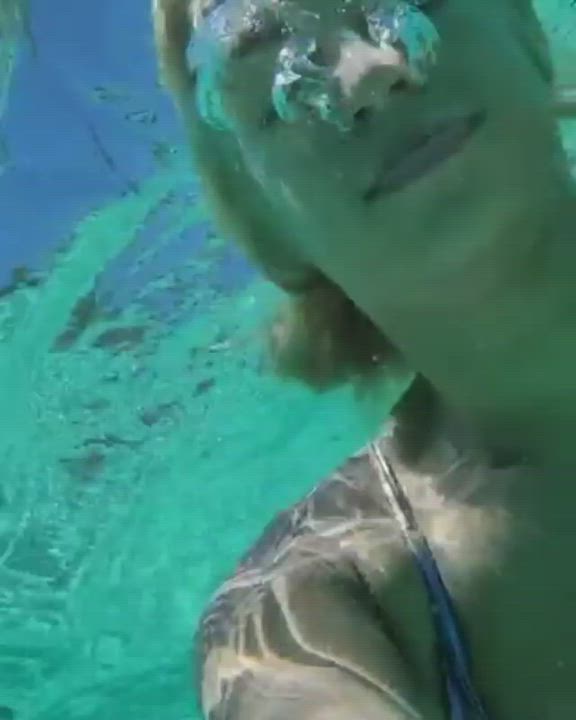 Pool Swimsuit Underwater gif