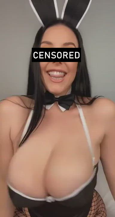 Angela White Bunny Censored gif