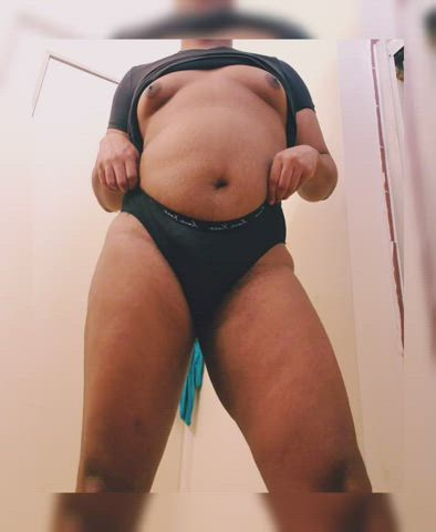 ebony femboy sissy small tits solo tits trans gif