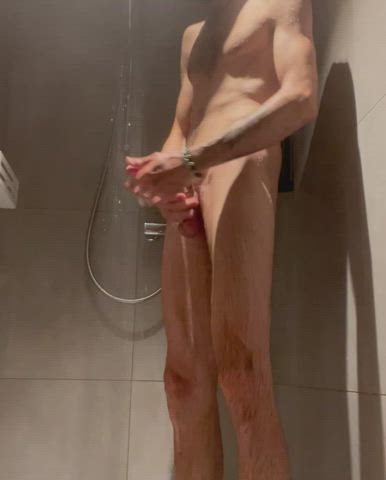 BWC cumshot in shower