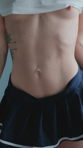 My sexy tummy makes you hard