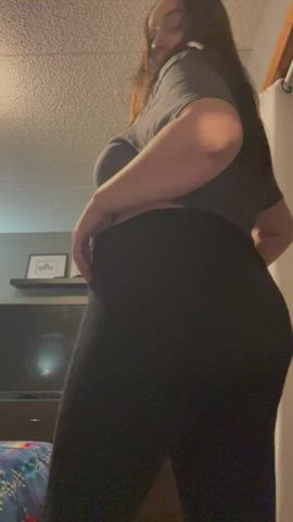 bending over big ass pussy twerking gif