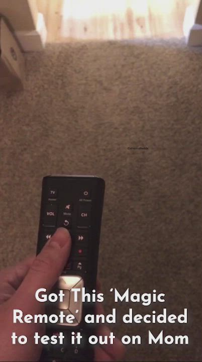 Using The Magic Remote To Have Fun With My Busty Mom