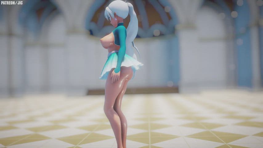 Animation Anime Big Ass Big Tits Cartoon Dancing Hentai Striptease Upskirt gif