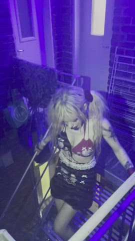 Goth Harley Quinn Lija Blonde Pale gif