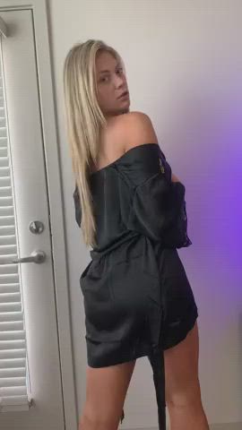 Ass Blonde Tease gif