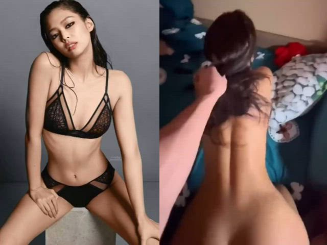 asian ass bwc doggystyle hair pulling korean split screen porn teen kpop gif