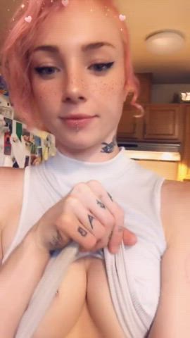 flashing small tits tattoo gif