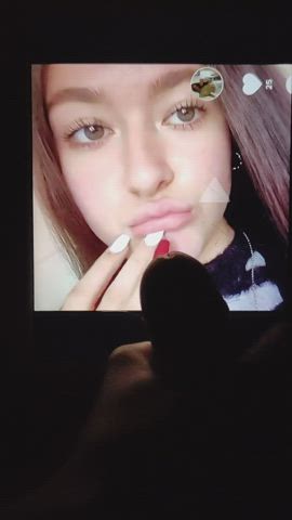 Cum tribute cute girlfriend