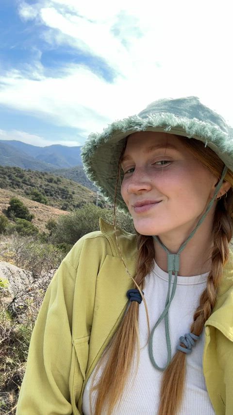 Ginger cutie going wild in wild nature😳