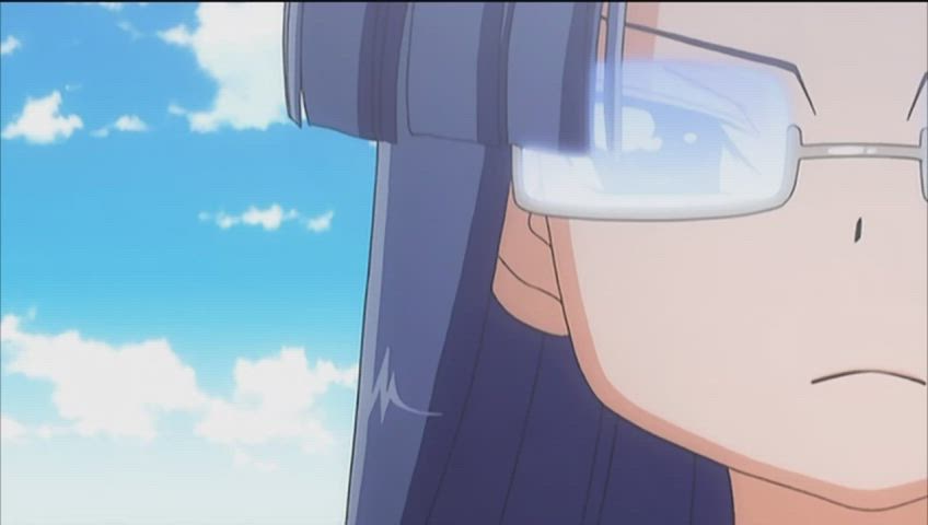 Anime Big Tits Bouncing Tits Ecchi Glasses gif