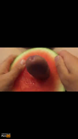 Watermelon Fuck & Cum