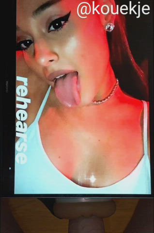 Ariana Grande cum tribute with Fleshlight (full vid is on my telegram linked on my