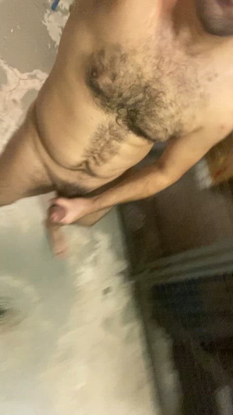 cum cumshot jerk off male masturbation naked public smile gif