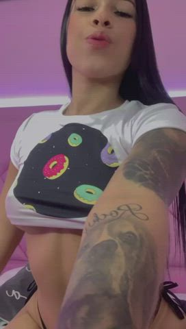 Anal Big Ass Kiss Latina Natural Tits Piercing Small Tits Tattoo gif