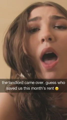 Your girlfriend joked about sleeping with the landlord to get out of paying rent