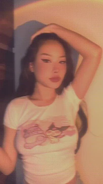 Asian Bouncing Tits TikTok gif