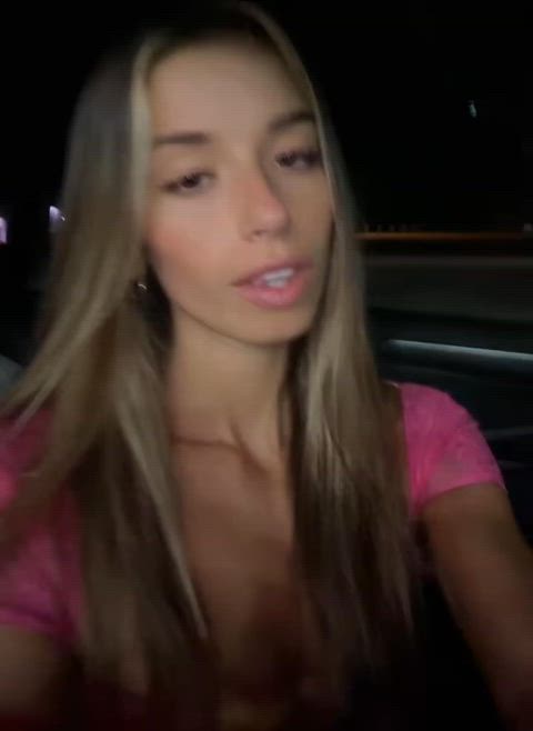 tiktok tongue tongue fetish white girl gif