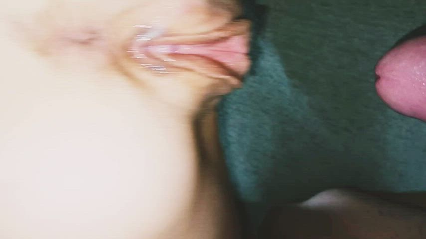 big dick close up doggystyle object insertion pov tight pussy gif