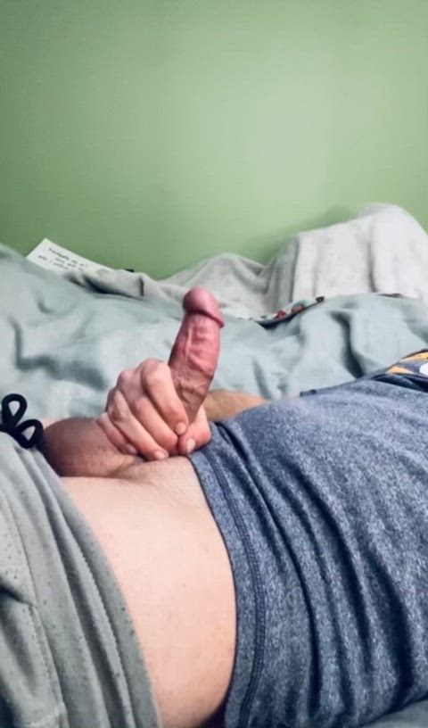 amateur big dick cock cumshot edging homemade jerk off male masturbation teen throbbing