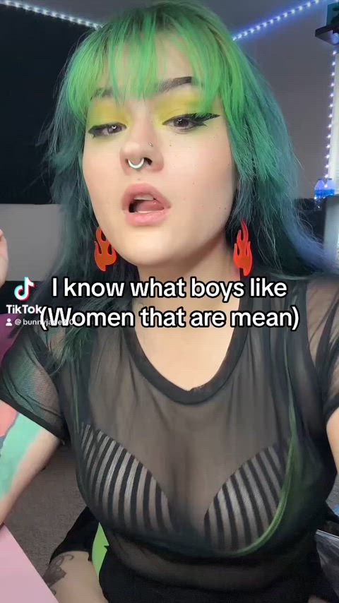 big tits domination dominatrix domme egirl femdom findom goth onlyfans tiktok goth-girls