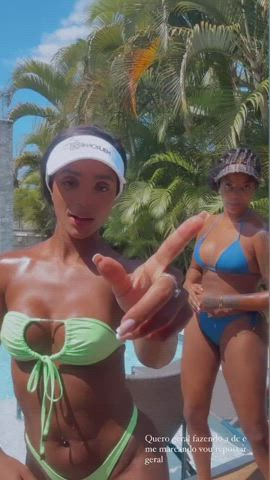 bikini brazilian celebrity dancing ebony gif