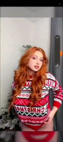 big tits redhead sensual gif