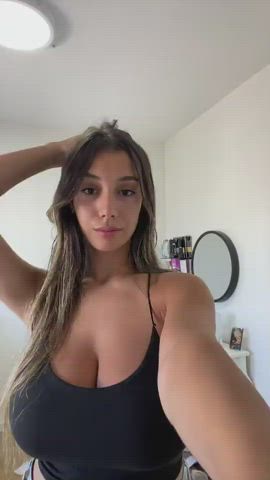 big tits busty cleavage gif