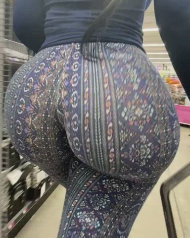 Shopping in flare pants..