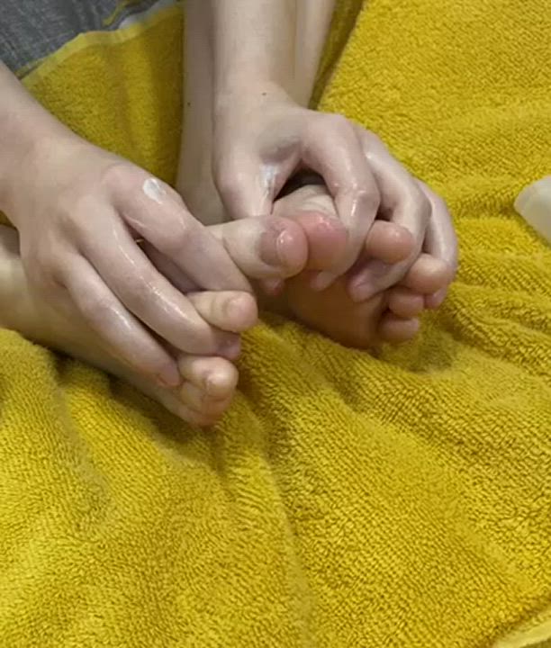 Boobs Feet Fetish Hands Free gif