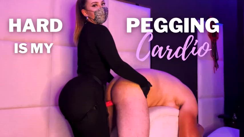 femdom pawg pegging strap on gif