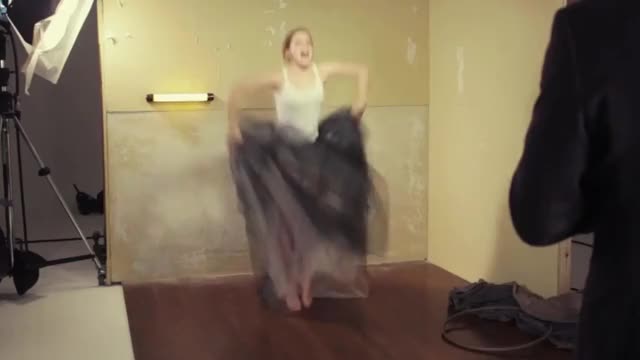 Emma Watson bouncey slow