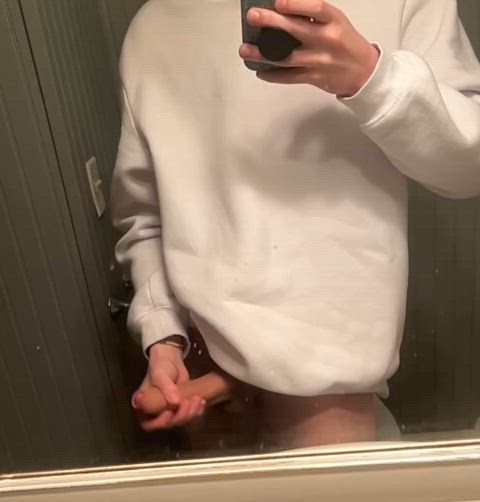 (20) i love stroking it in front of my mirror