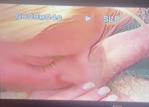 blonde blowjob vintage gif